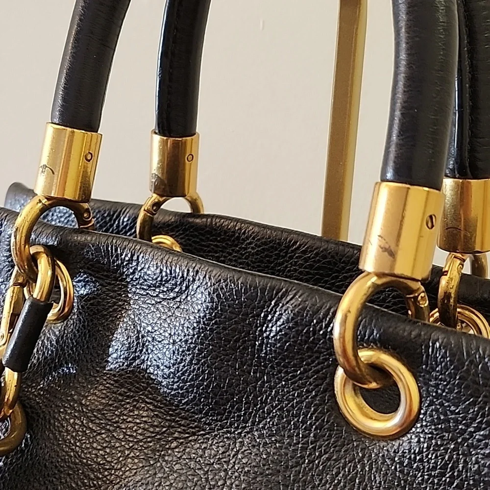 Marc Jacobs Y2K Bag Too Hot to Handle Leather Satchel Black  Bag